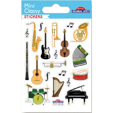 Instruments de musique - Stickers Mini Classy - Global Gift