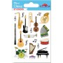 Instruments de musique - Stickers Mini Classy - Global Gift