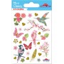 Oiseaux et fleurs - Stickers Mini Classy