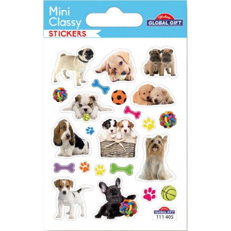 Chiens - Stickers Mini Classy