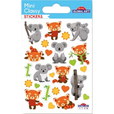 Koala et panda roux - Stickers -Mini Classy