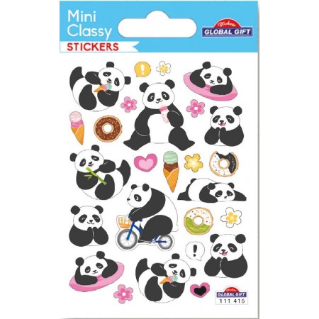 Panda - Stickers Mini Classy