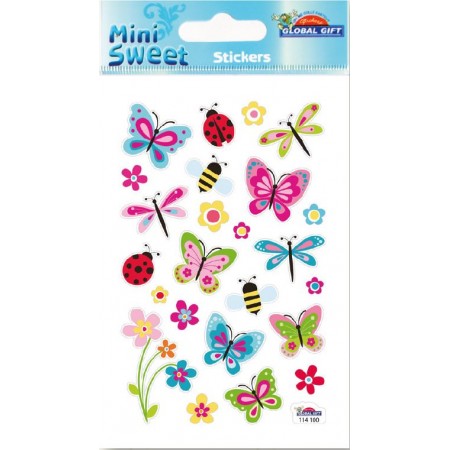 Papillons , abeilles, coccinelles - Stickers Mini Sweet