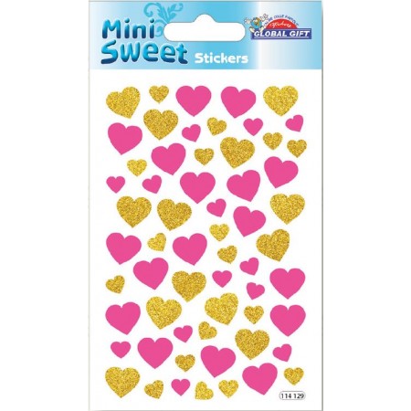 Coeurs paillette - Stickers Mini Sweet