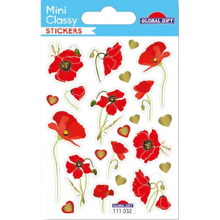 Fleur Coquelicot - Stickers Mini Classy