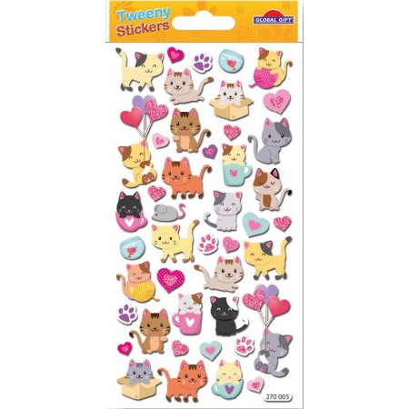 Chats en relief - Stickers Tweeny