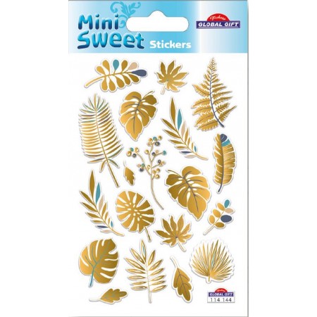 Feuilles de palmier Or et relief - Stickers Mini Sweet