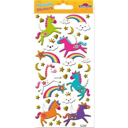 Chevaux arc-en-ciel - Stickers Tweeny