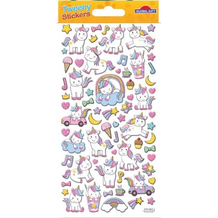 Licornes arc-en-ciel - STickers Tweeny