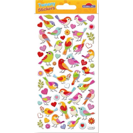 Oiseaux en relief - Stickers Tweeny