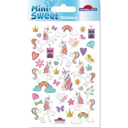 Licorne et arc en ciel - Stickers Mini Sweet