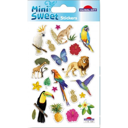 Animaux tropicaux - Stickers Mini Sweet