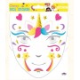 Autocollants pour visage théme licorne - Face Stickers Classy