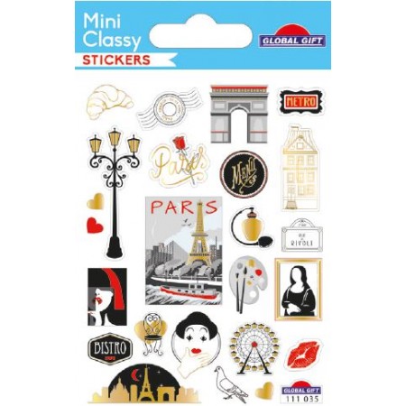 Paris - Stickers Mini Classy - Global Gift