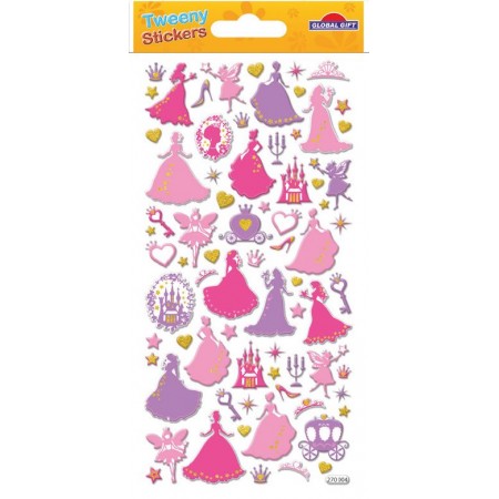 Princesses en relief Stickers Tweeny