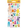 Personnage et Vêtements Fille en relief Stickers Tweeny