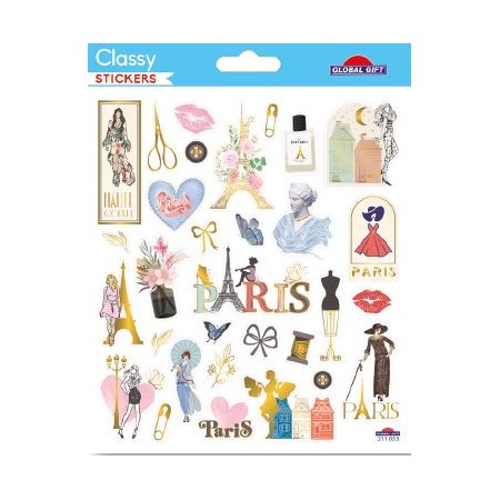 Paris capital de la mode - Stickers Classy - Global Gift