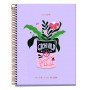 NoteBook A5 -lifestyle fleur - Quadrillé - Miquelrius