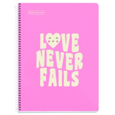 Notebook Messages A4 90g - 5x5 - Rose Miquelrius