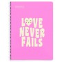 Notebook Messages A4 90g - 5x5 - Rose Miquelrius