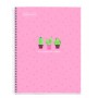 Notebook CACTUS ROSE  A4 90g - 5x5 - Miquelrius