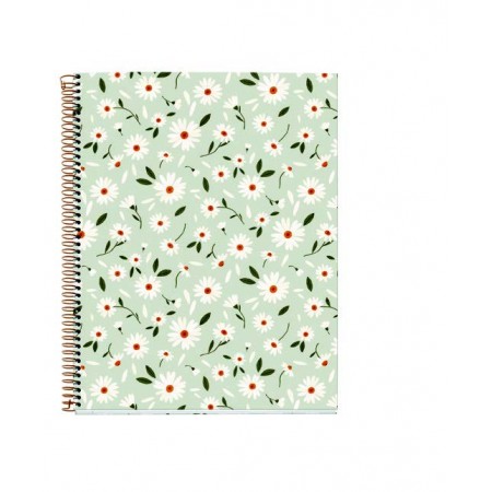 Notebook LIFESTYLE  A4 70g - 5x5 -SPRING VERDE Miquelrius