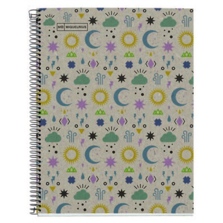 Notebook ECO DESIGN A4 80g - 5x5 -ECO MYSTIC Miquelrius