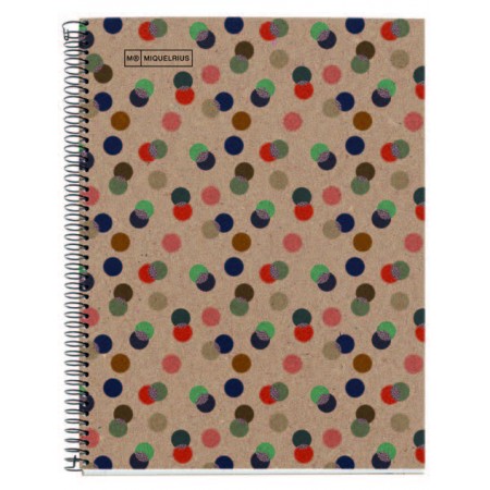 Notebook ECO DESIGN A4 80g - 5x5 -ECO CONFETTI Miquelrius