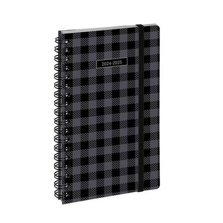 Agenda de poche SAD 16S Casual 9 x 16 cm Semainier Septembre 2024 à Décembre 2025-16 mois - Gris