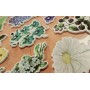 Stickers en mousse papillon et fleur