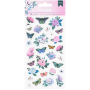 Stickers en relief fleur et papillon